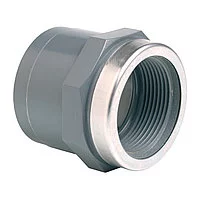 Переходная муфта с внутренней резьбой с услиливающим металлическим кольцом 50x10 мм MIMM050112 FIP PP-H(100) ISO 9001 купить